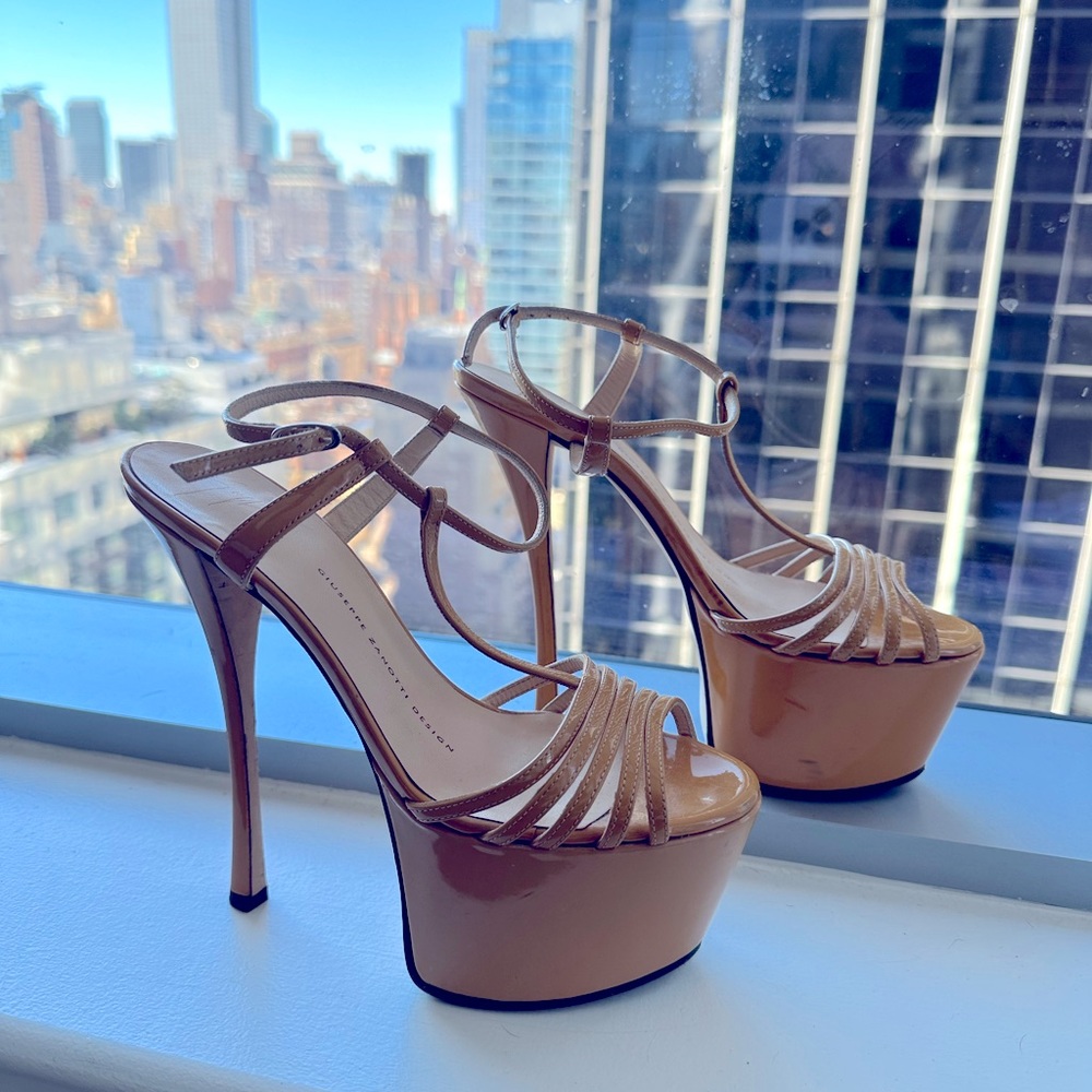 Giuseppe Zanotti platform patent leather heels